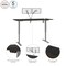 Bestar Bestar Upstand 72W x 30D Standing Desk with Dual Monitor Arm in deep grey 175880-000032 - alternate 7